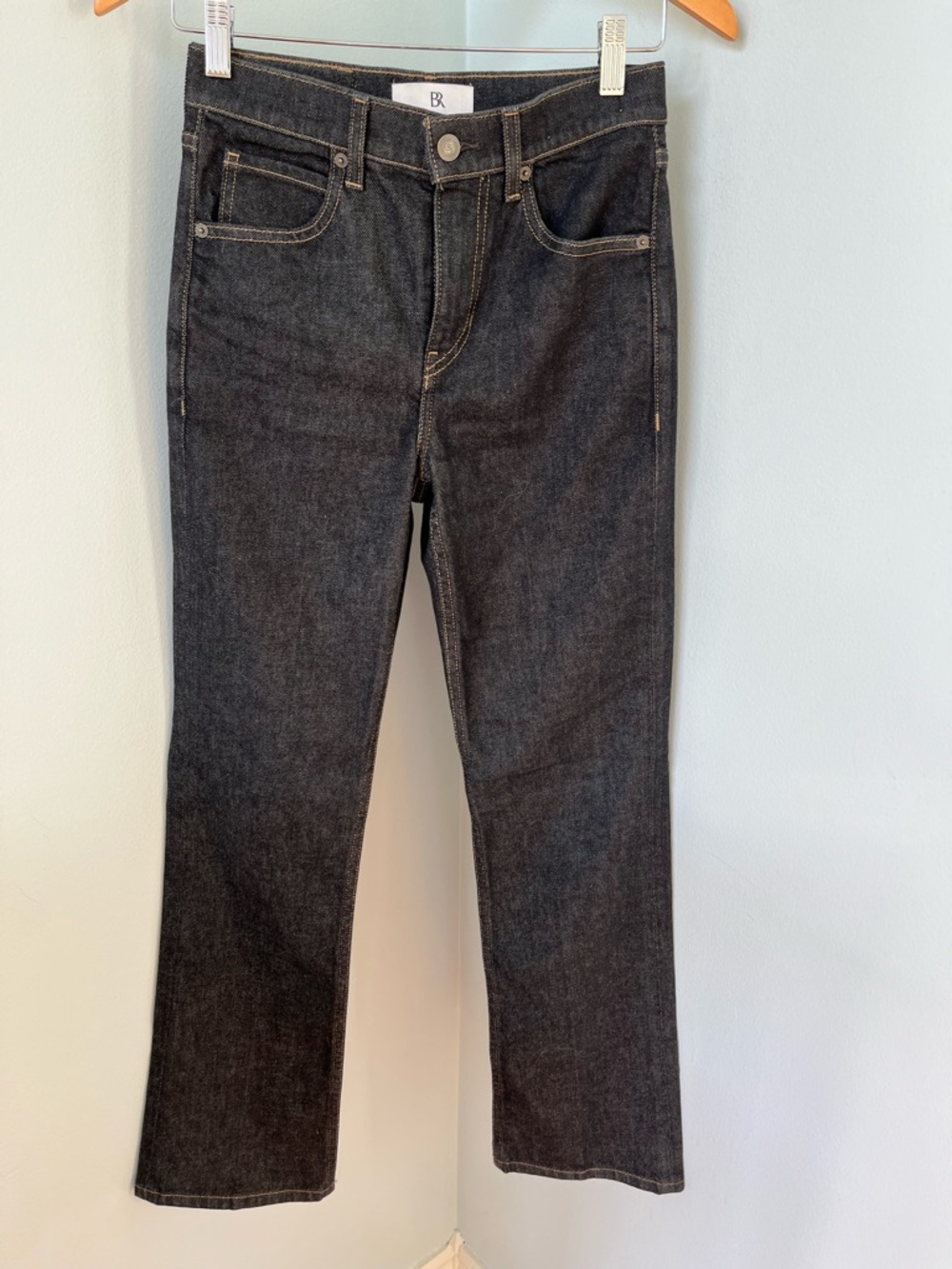 Banana Republic BLACK Stacked Bootcut sz 24 worn in photo shoot only a